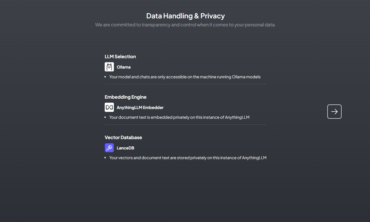 anythingllm data handling